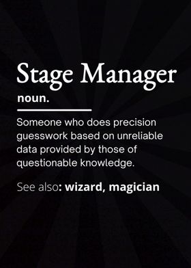 Stage Manager definition