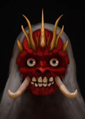 Japanese Hannya Mask