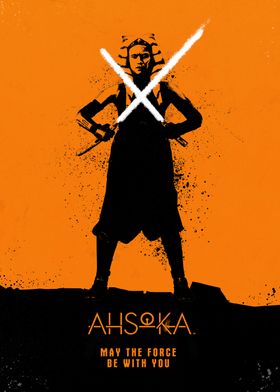 Ahsoka Tano Poster Print  metal posters - Displate