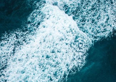 an aerial view water sea