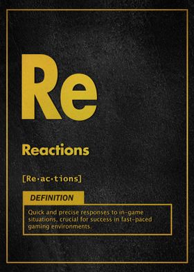 Reactions definition game