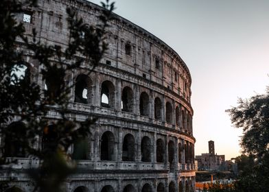 Colosseum during sunset