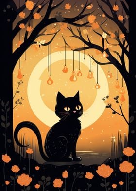 Black Cat illustration