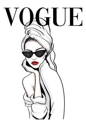 Vogue Cover Beautiful Girl
