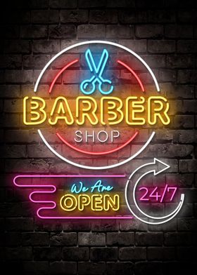 Barber Shop Neon