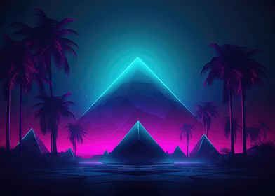 Synth Wave Pyramid Dreams