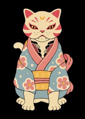 Catsune in Kimono