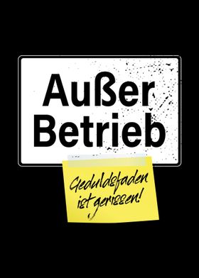 Ausser Betrieb Buero