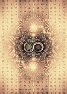 Ouroboros Mandala Scroll