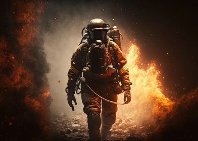 Firefighter Fire