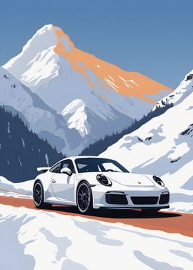 Porsche 911 GT3RS Snow