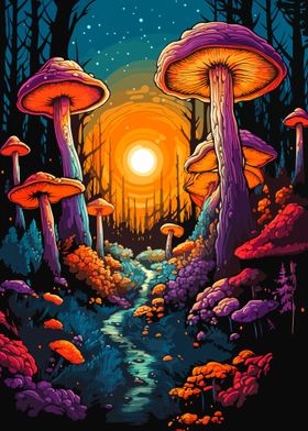 Psychedelic mushroom 02