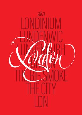 London Typography Art