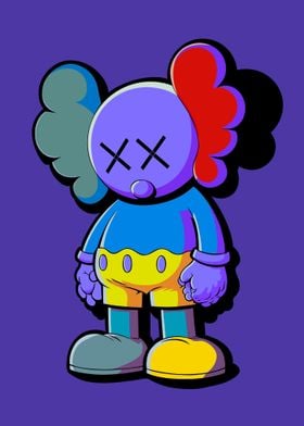 Purple kaws