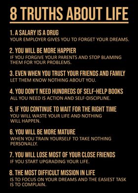 8 Truths about life