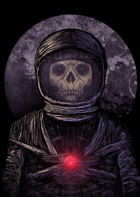 Astro Skull Art