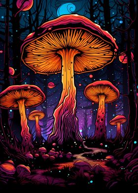 Psychedelic mushroom 07