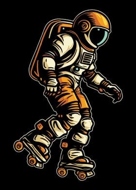 Roller Skating Astronaut