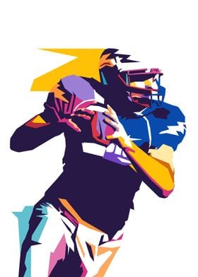 American Football pop art