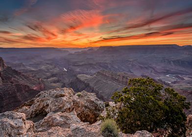 Sunset grand canyon photo