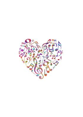 musical note heart