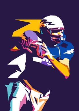 American Football pop art