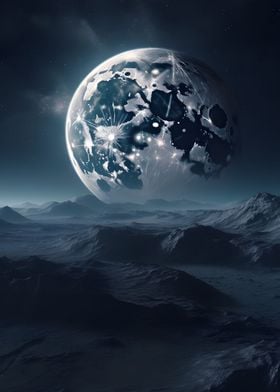 Moon and space