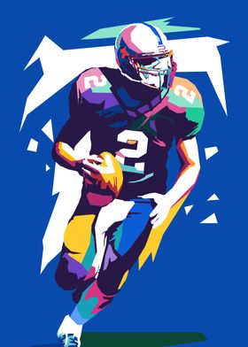 American Football Pop Art