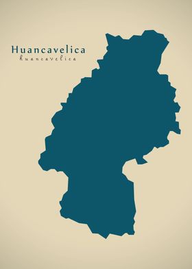 Huancavelica Peru map