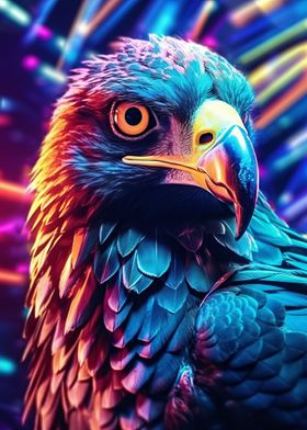 Futuristic Disco Eagle