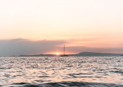 Sunset at the Amalfi Coast