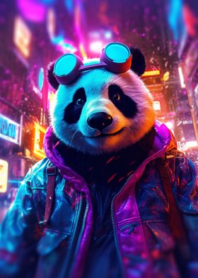 Futuristic Disco Panda