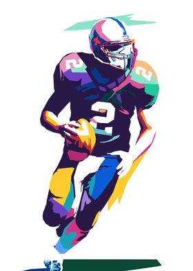 American Football Pop Art