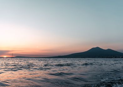 Sunset at Mount Vesuvius