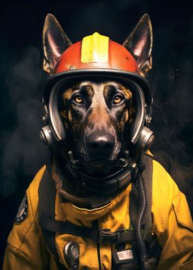 Fireman Belgian Malinois