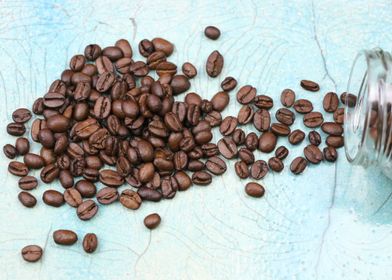 Coffee Beans and Glass