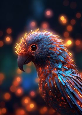 Glowing Parrot