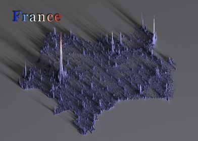 France Pop Density Map