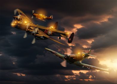 Avro Lancaster Bomber Team