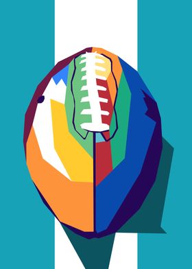 American Football Pop Art