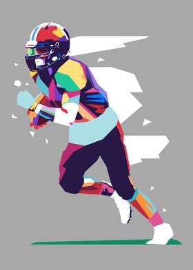 American Football Pop Art