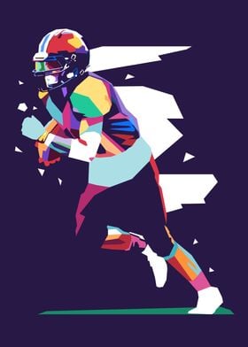 American Football Pop Art