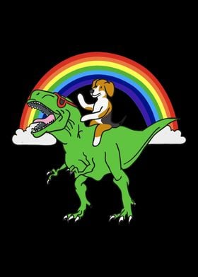 Beagle T Rex Dinosaur