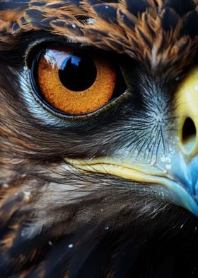 Hawk Eye Close Up Shot