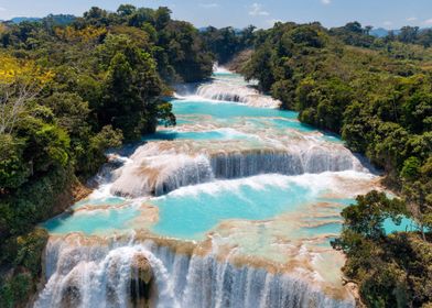 Nature waterfalls Mexico