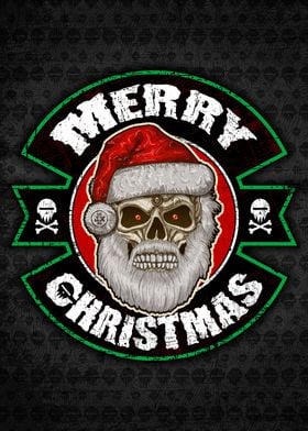Christmas Santa Skull