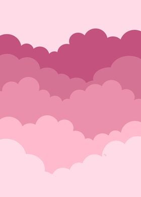 Abstract pink clouds