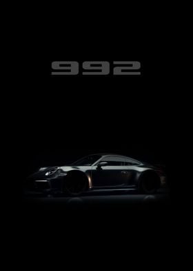 992 black sport cars 