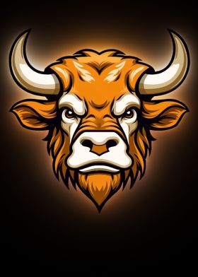 animal bull mascot