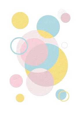 Modern Pastel circles